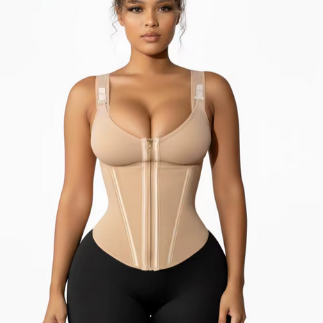 Seamless Shapewear Bodysuit Corset – Belly Control & Waist Support