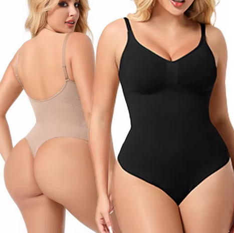 Seamless V-Neck Cami Shaper – Tummy Control & Butt Lifting Tank Top